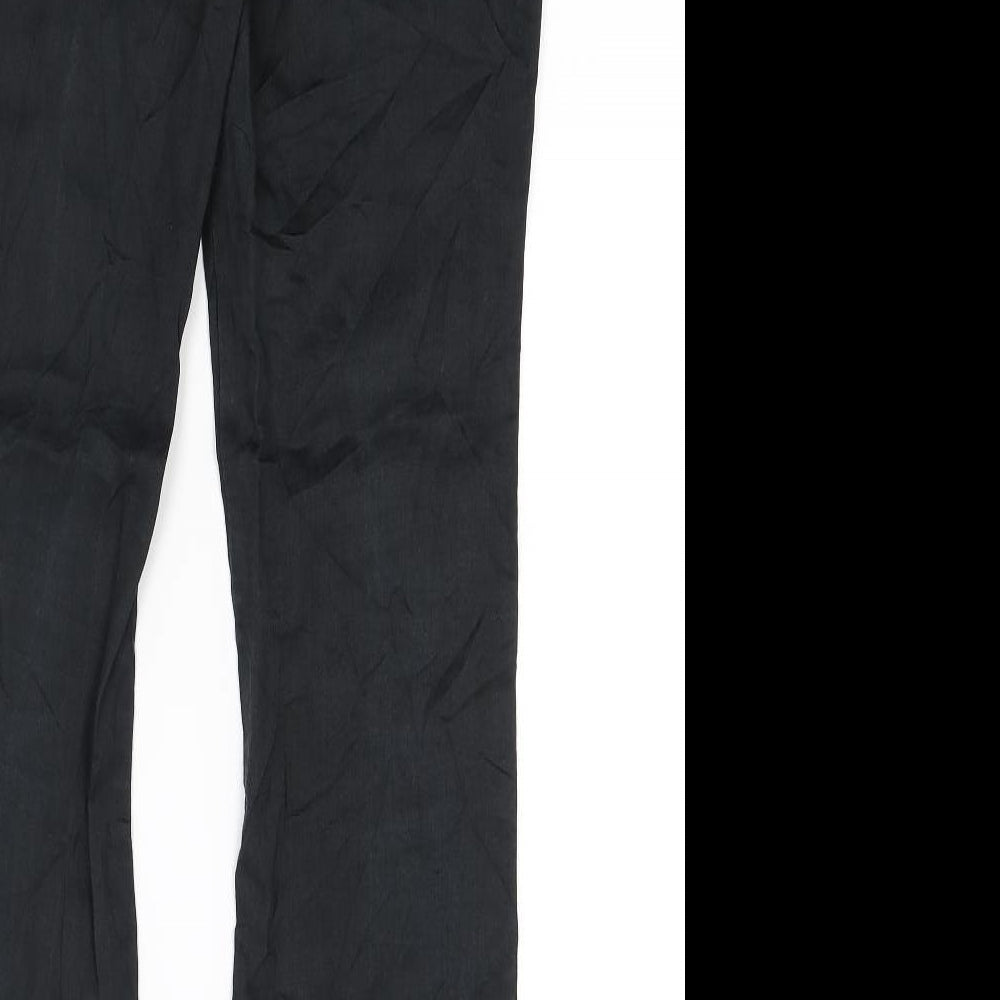 Preworn Womens Black Trousers Size 30 in L27 in