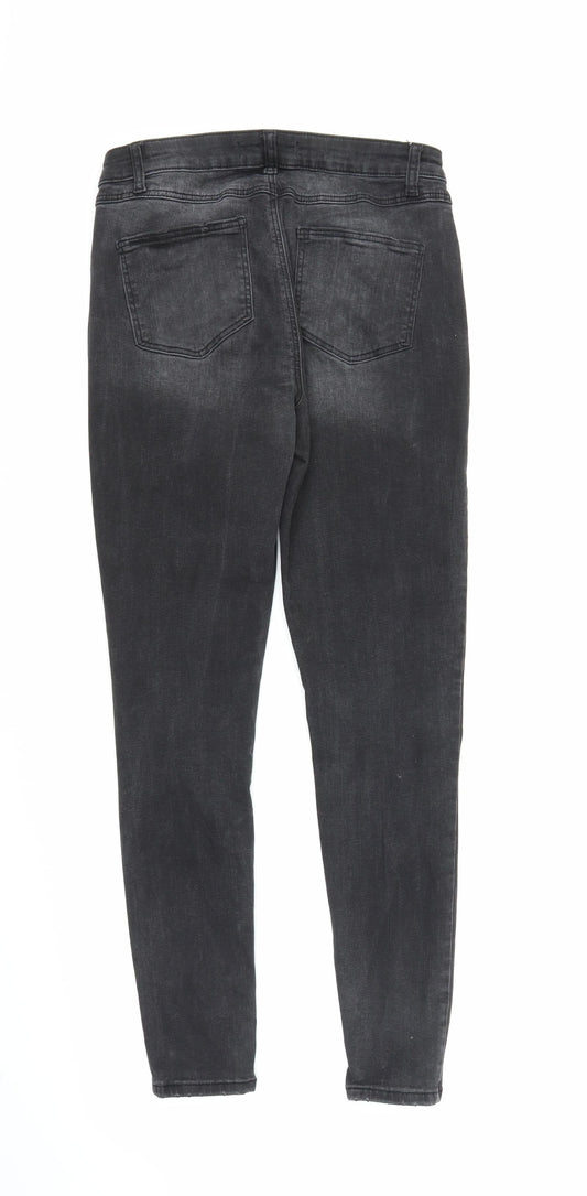Denim Co Womens Black Denim Skinny Jeans Size 10 L26 in