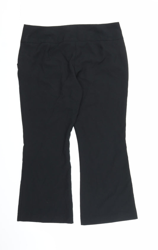 Dorothy Perkins Womens Black Trousers Size 16 L26 in