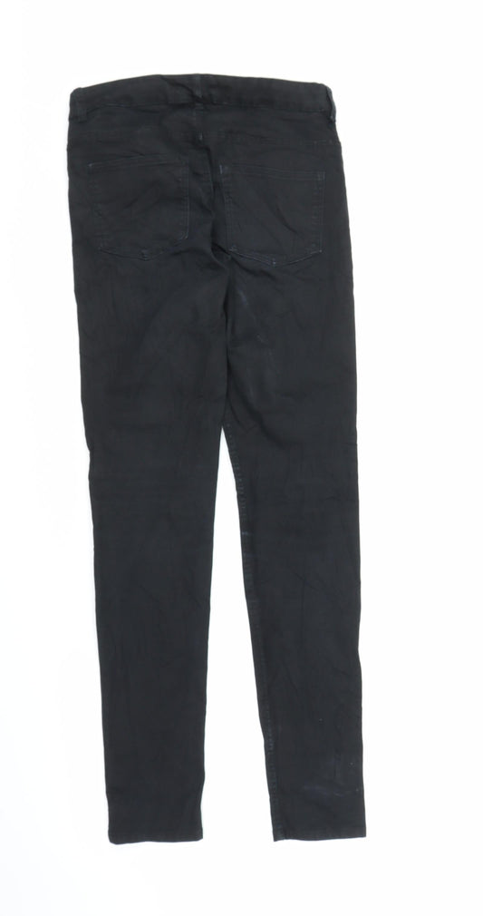 Preworn Womens Black Skinny Jeans Size S L28 in