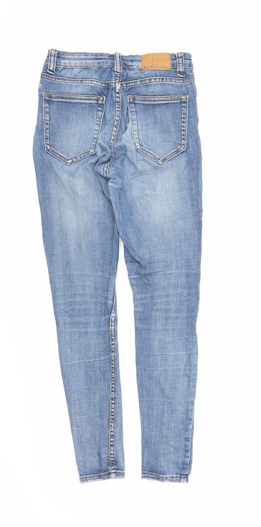 Laulia Womens Blue Denim Skinny Jeans Size 8 L26 in