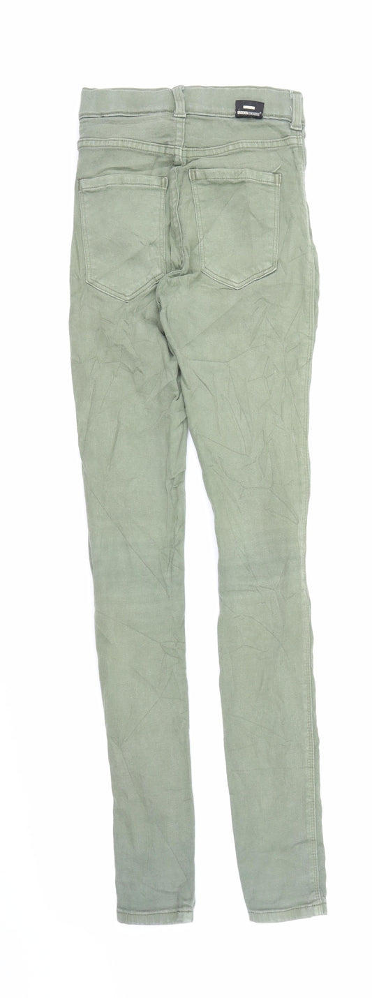 Dr Denim Boys Green Denim Skinny Jeans Size 2XS