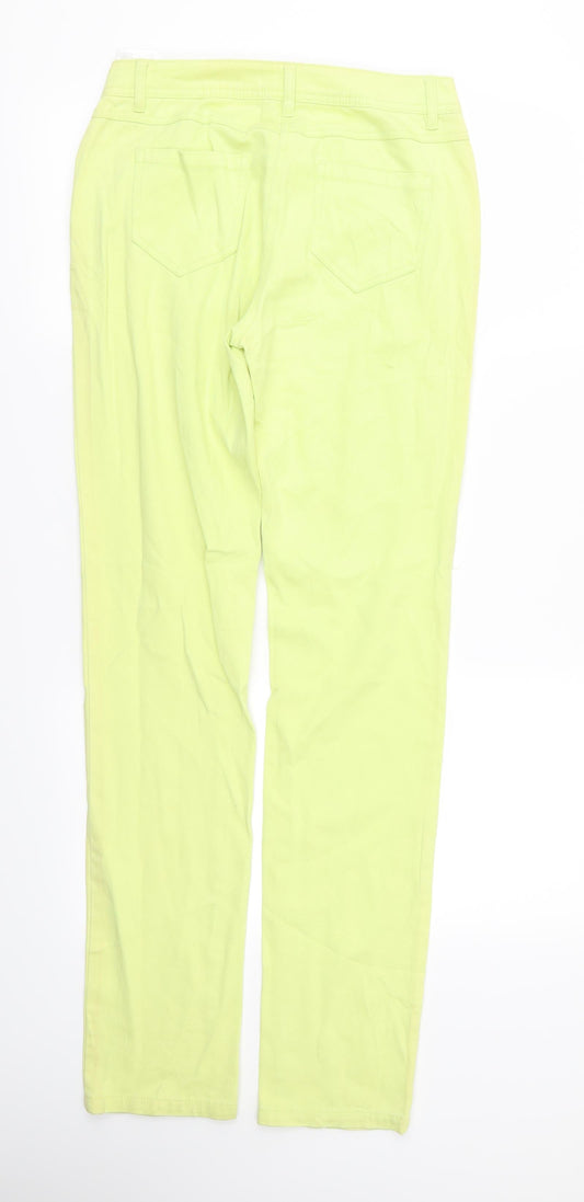 Jean Pascale Womens Green Skinny Jeans Size 10 L31 in