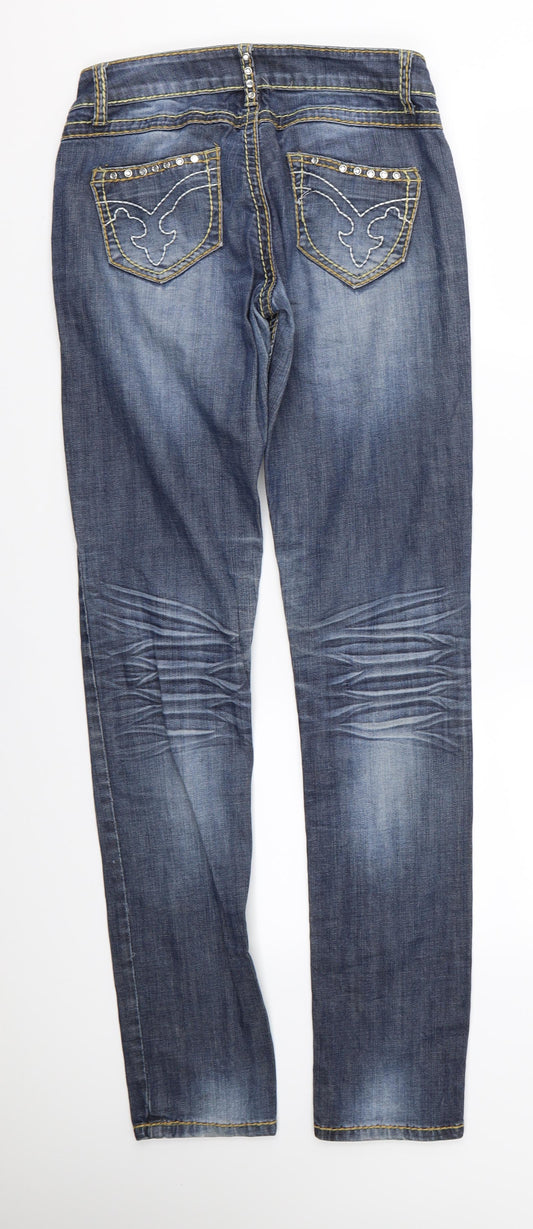 Gold SK Womens Blue Skinny Jeans Size M L32 in