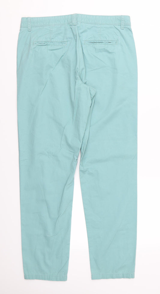 Indigo Collection Womens Blue Trousers Size 12 L29 in
