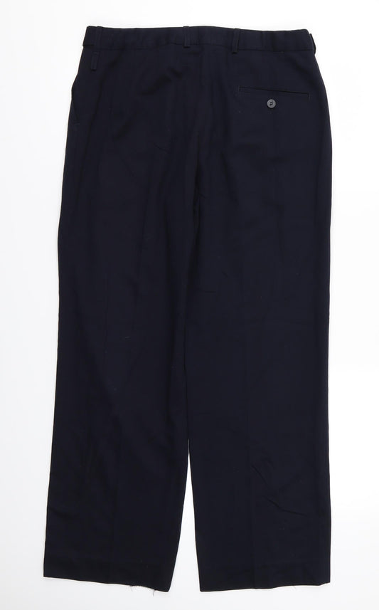 Stylecorp Womens Blue Trousers Size 12 L28 in