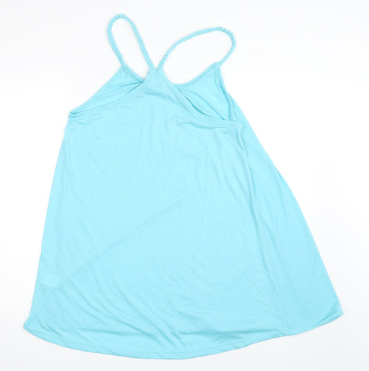 Studio Womens Blue Basic Tank Size 16