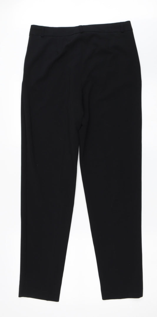 Marks and Spencer Womens Black Trousers Size 10 L30.5 in
