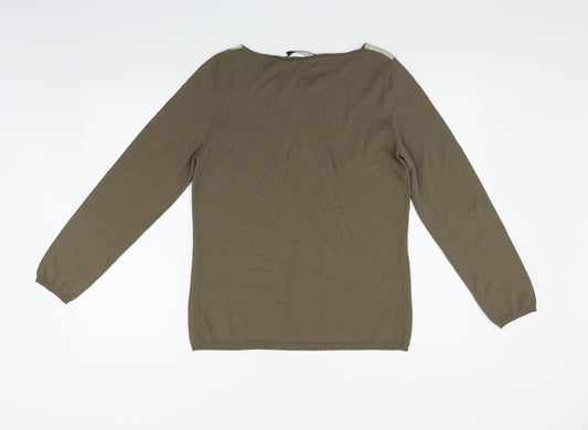 betty bartley Womens Brown Pullover Jumper Size 16