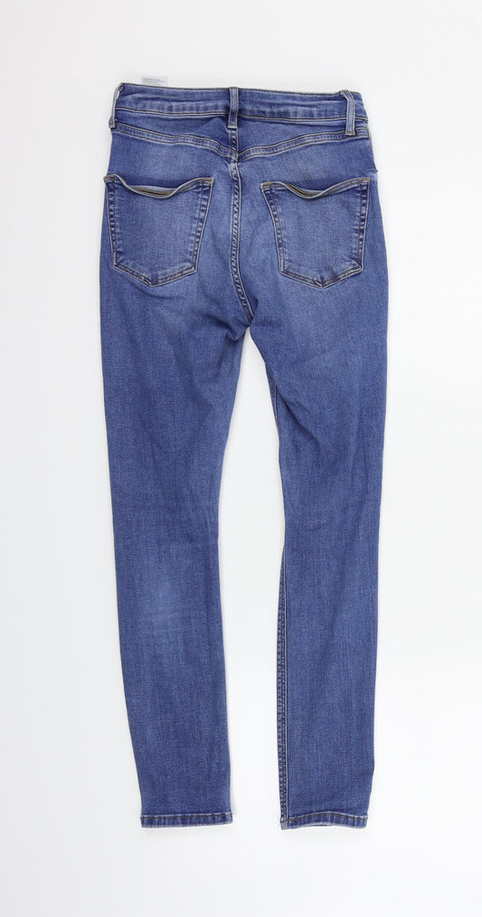 Topshop Girls Blue Straight Jeans Size S