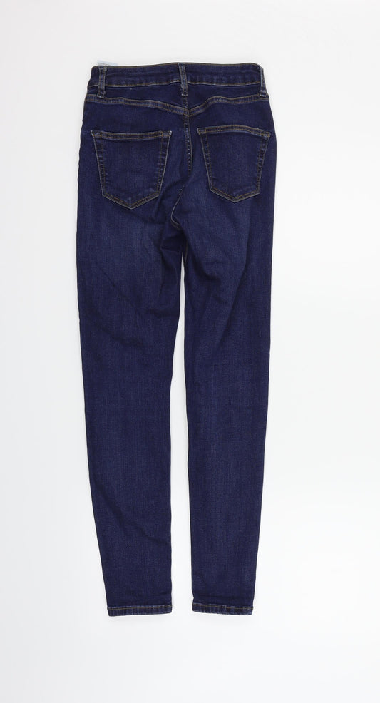 Topshop Girls Blue Straight Jeans Size S