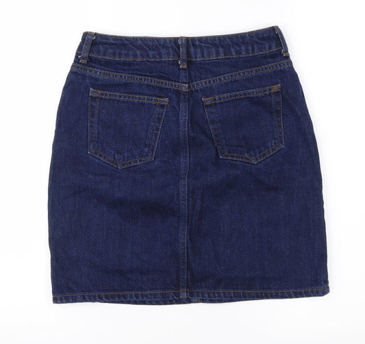 Topshop Womens Blue Denim Straight & Pencil Set Size 26 in