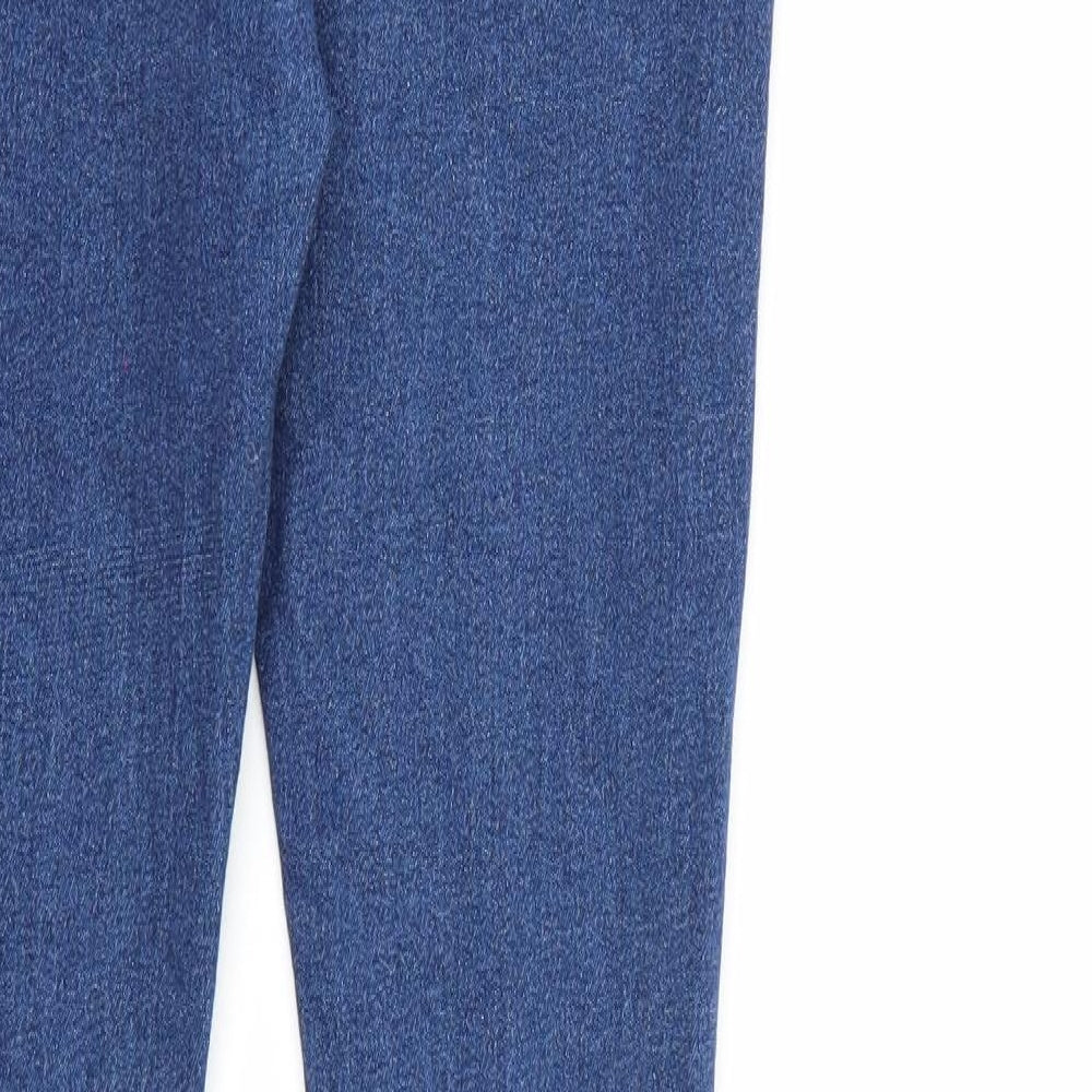 Boohoo Womens Blue Denim Skinny Jeans Size 12 L32 in