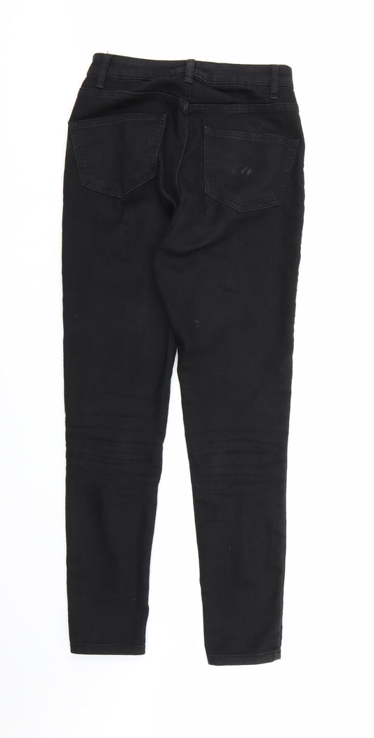 Boohoo Womens Black Denim Skinny Jeans Size 6 L26 in