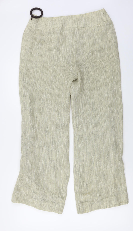 kalico Womens Beige Trousers Size 12 L25 in