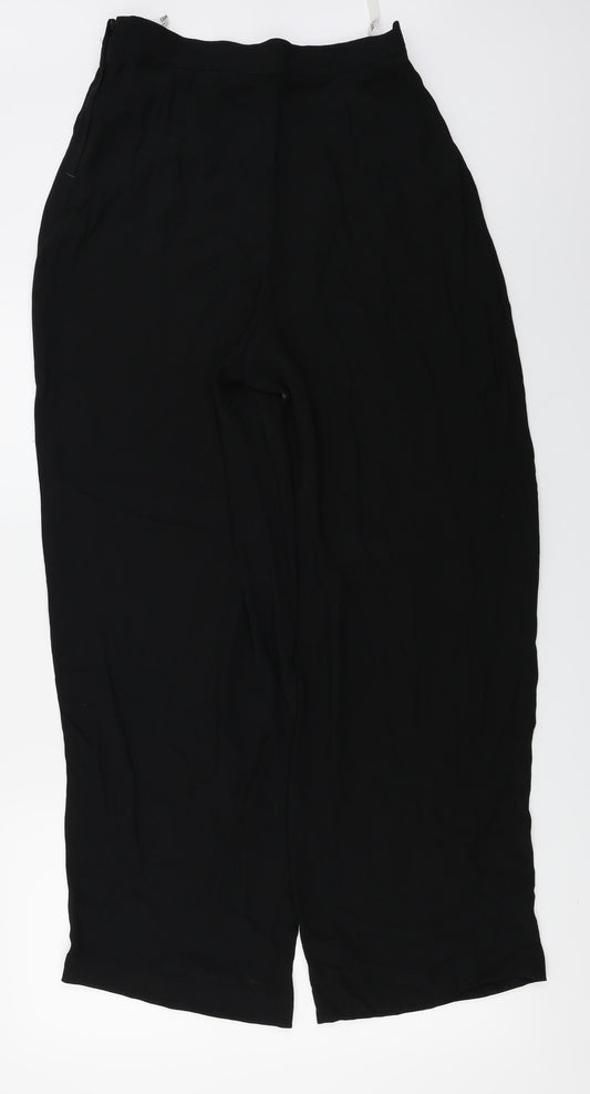 Wallis Womens Black Trousers Size 12 L27 in