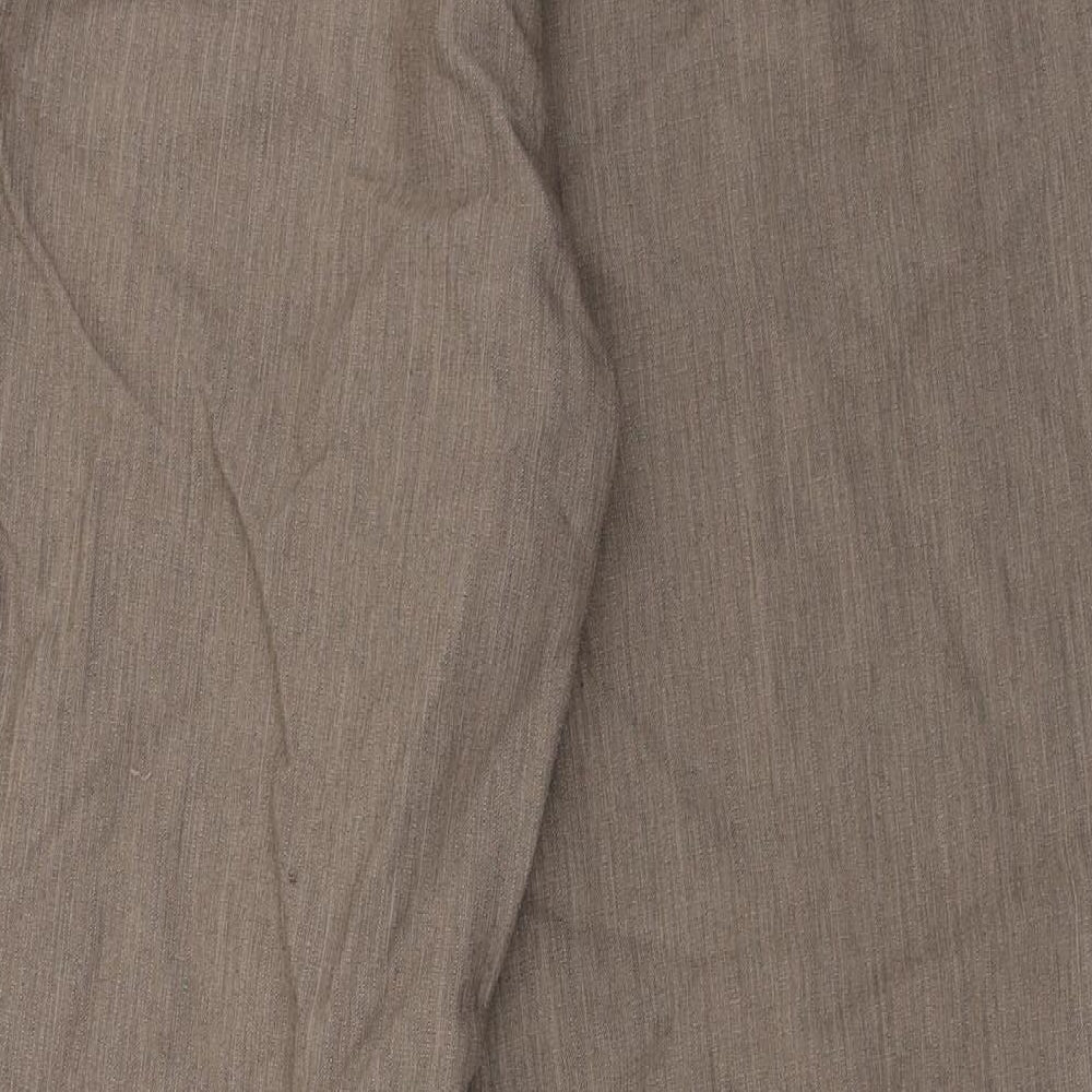 Marks and Spencer Womens Brown Trousers Size 14 L24 in
