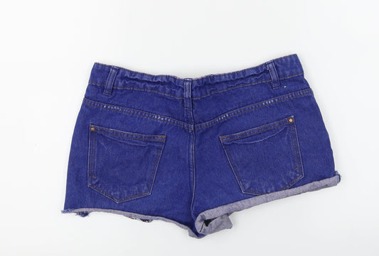 denim co Womens Blue Chino Shorts Size 8