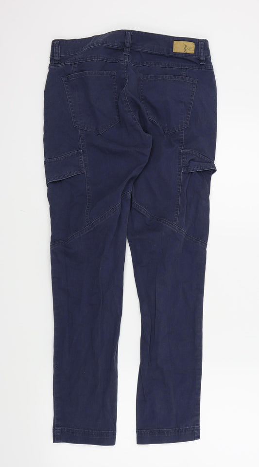 SUPPLIES Womens Blue Trousers Size 6 L29 in
