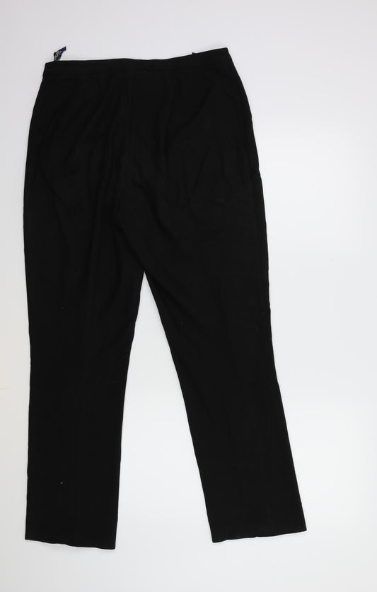 Debenhams Womens Black Trousers Size 10 L28 in