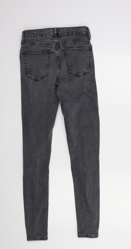 Topshop Womens Grey Denim Skinny Jeans Size 26 in L34 in