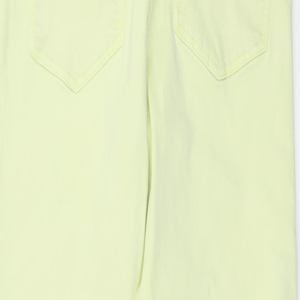Preworn Womens Green Denim Cropped Jeans Size 28 in L24 in