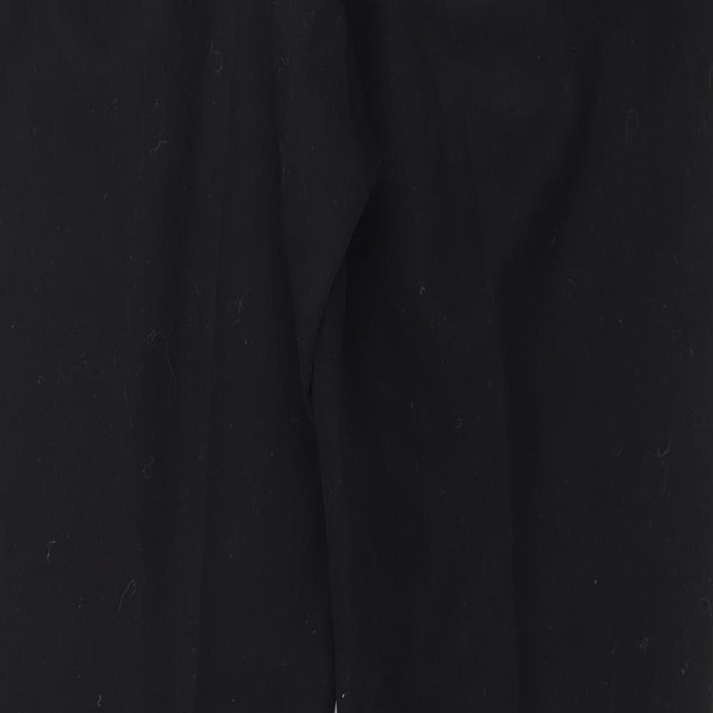Papaya Womens Black Trousers Size 8 L28 in