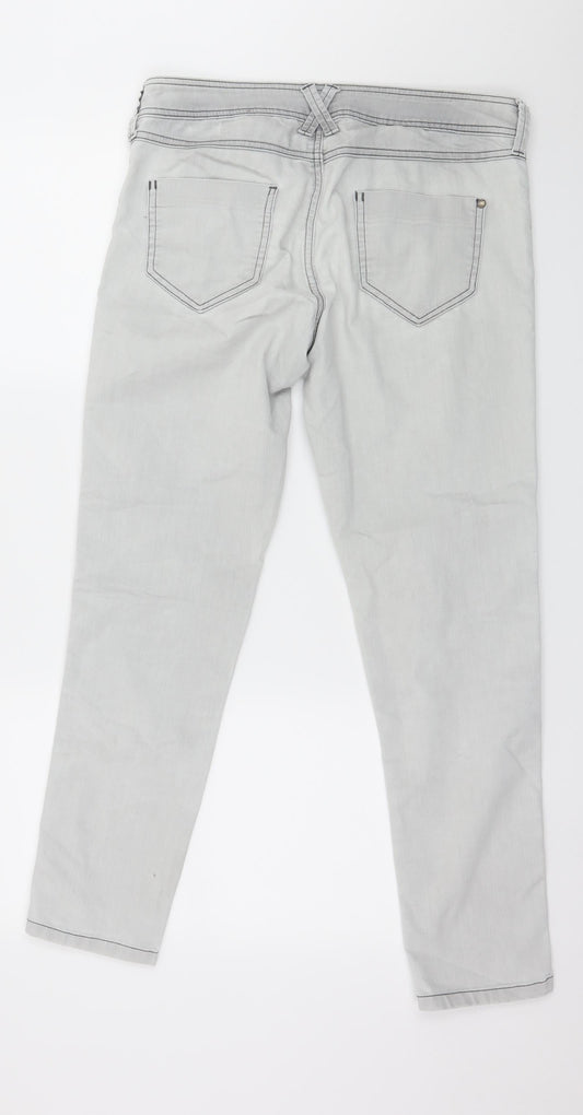 Marks and Spencer Womens Grey Denim Skinny Jeans Size 10 L27 in