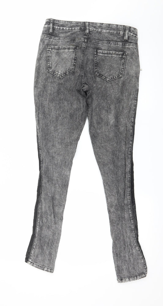 Blind Date Womens Grey Denim Skinny Jeans Size S L29 in