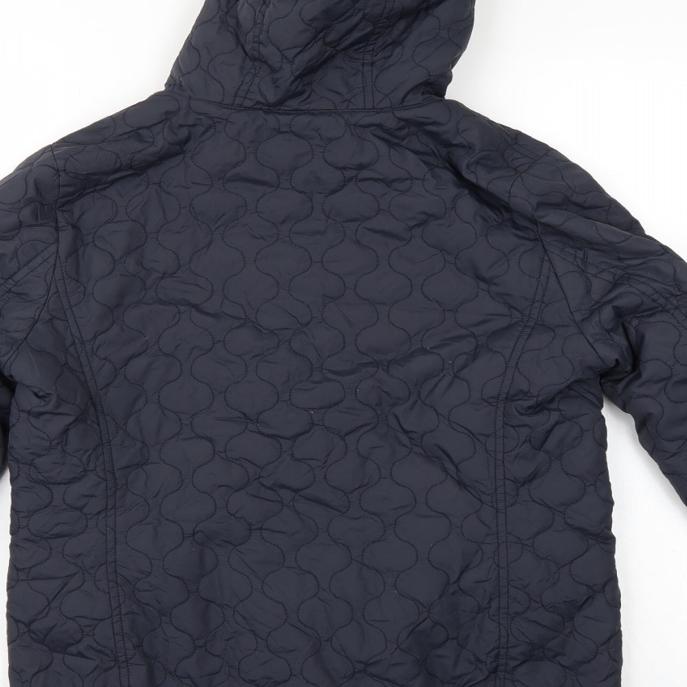 UNI QLO Womens Blue Quilted Jacket