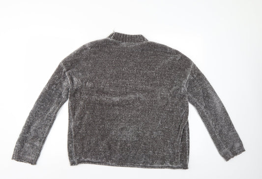 Divided Womens Grey Pullover Jumper Size L