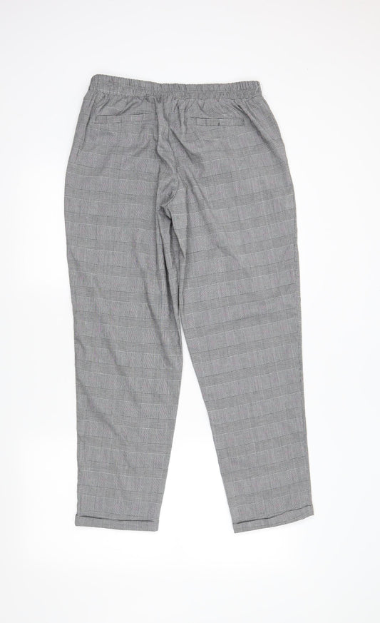 sinsay Womens Grey Plaid Dress Pants Trousers Size XL L27 in