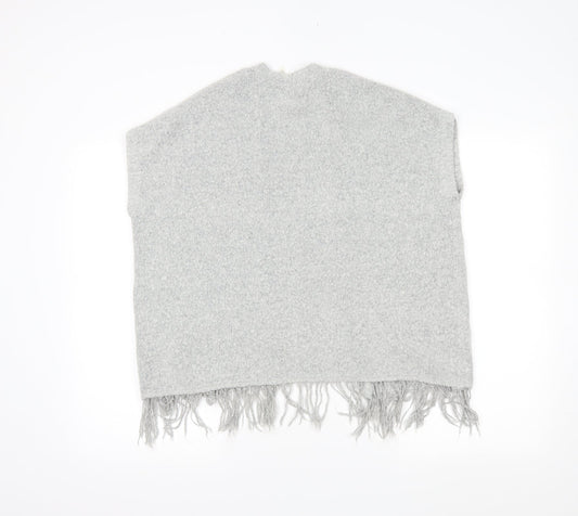 YD Girls Grey Wrap Jumper Size 8-9 Years