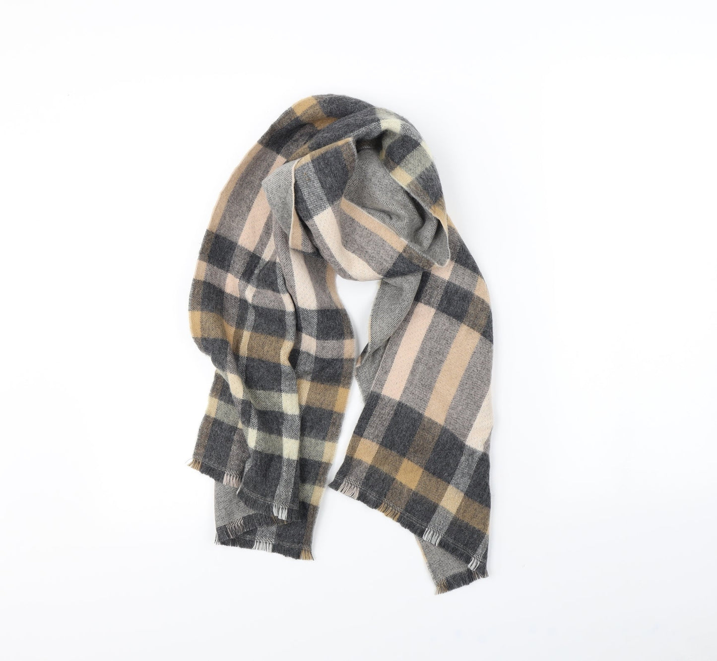 Preworn Womens Multicoloured Check Scarf