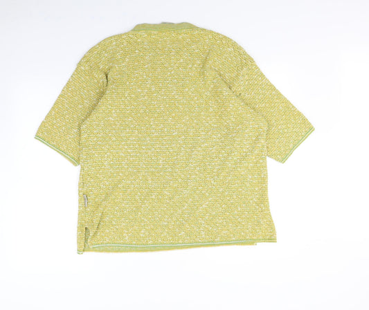 Cotton Works Womens Yellow Pullover Jumper Size S
