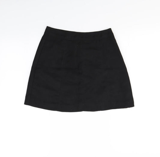 H&M Womens Black Mini Skirt Size 6