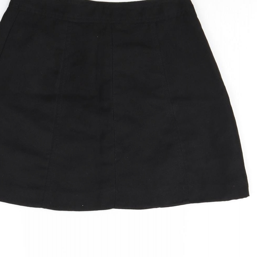 H&M Womens Black Mini Skirt Size 6