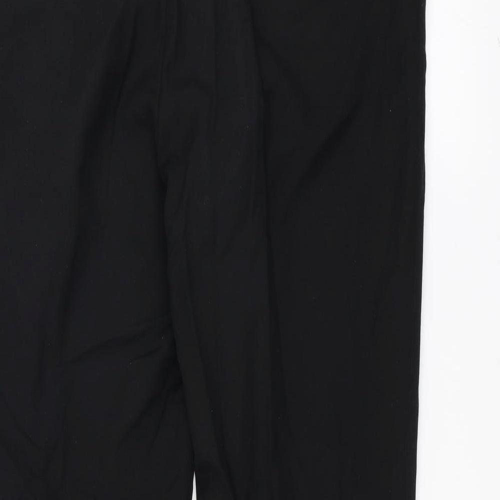 Preworn Womens Black Trousers Size 38 L30 in