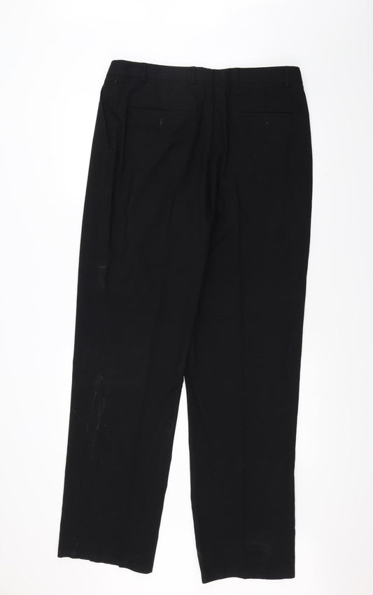 Armando Womens Black Trousers Size 36 L30 in