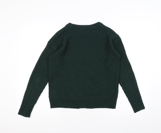 Dorothy Perkins Womens Green Knit Pullover Jumper Size 8