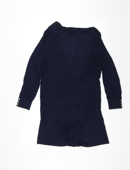 Premise Womens Blue Cardigan Jumper Size M