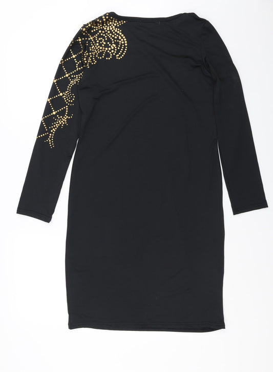 DiCloud Womens Black Shift Size M - Sleeve detail