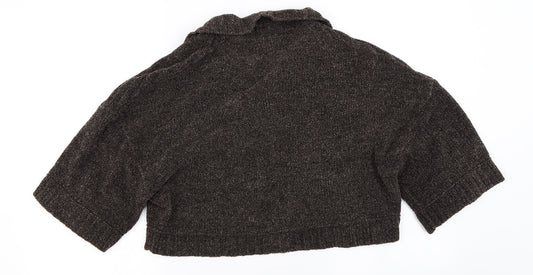 Passport Womens Brown Cardigan Jumper Size 14
