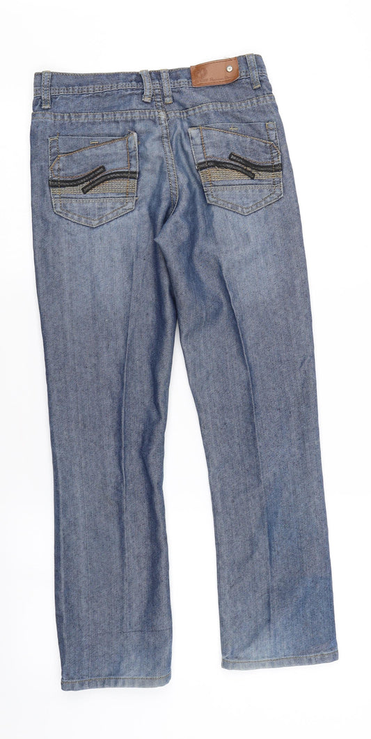 LR Scoop Womens Blue Denim Straight Jeans Size 10 L25 in