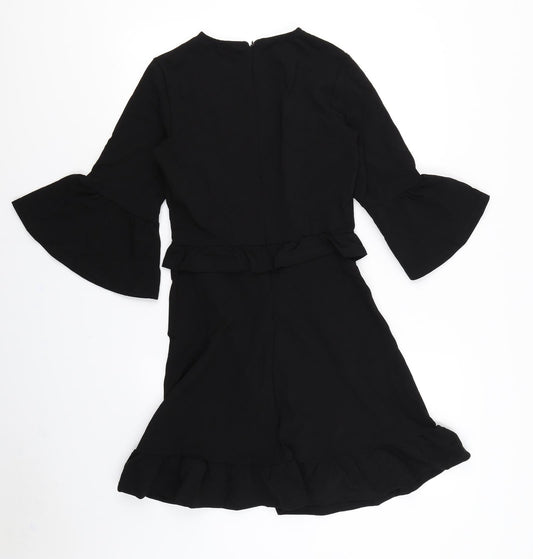 Very Womens Black Fit & Flare Size 8