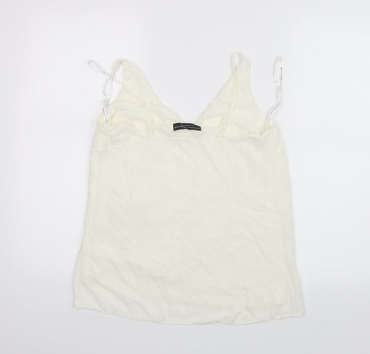 Dorothy Perkins Womens White Basic Blouse Size 8