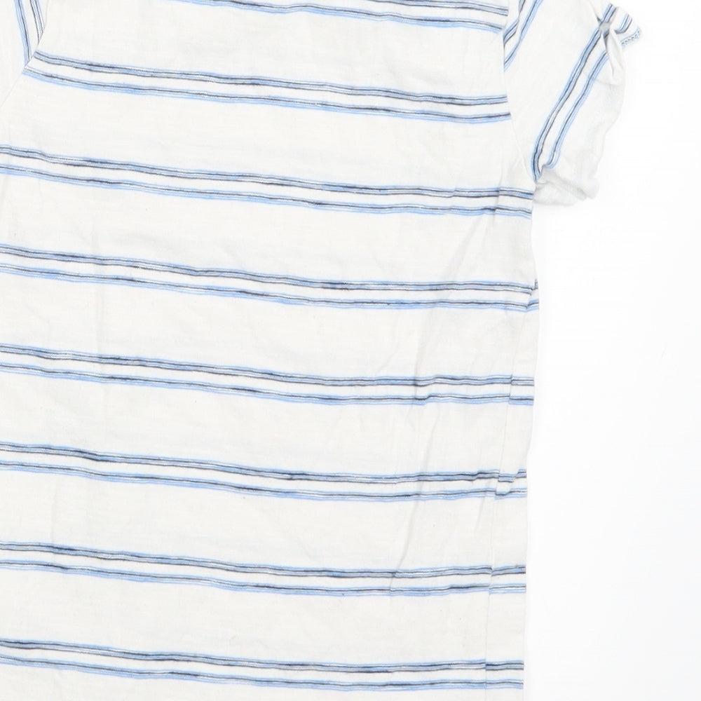NEXT Boys Blue Striped Basic T-Shirt Size 5 Years