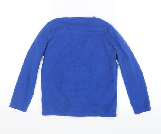 PJ Collections Boys Blue Geometric Pyjama Top Size 9-10 Years - Football