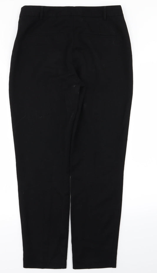 Papaya Womens Black Trousers Size 10 L26 in