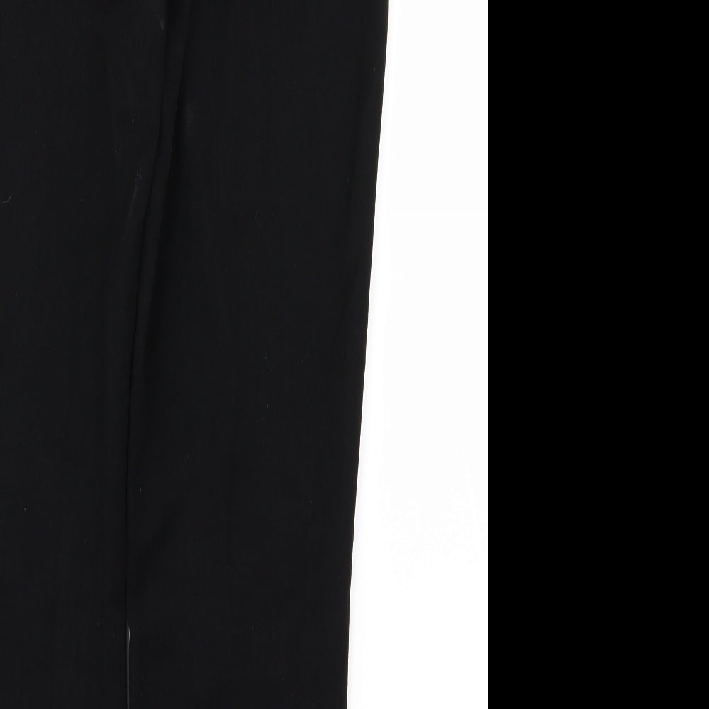 Papaya Womens Black Trousers Size 10 L26 in